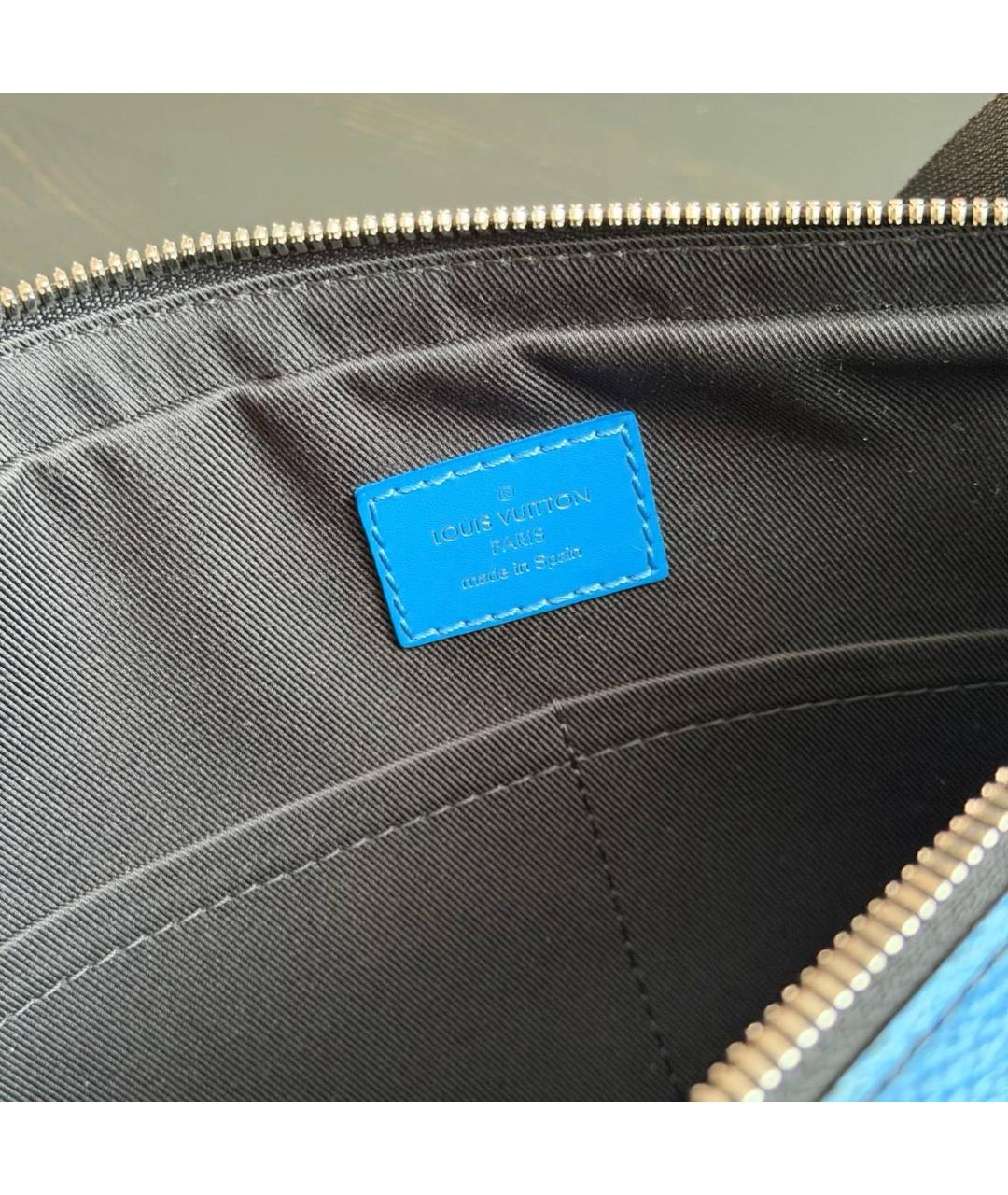 LOUIS VUITTON Синяя деним поясная сумка, фото 7