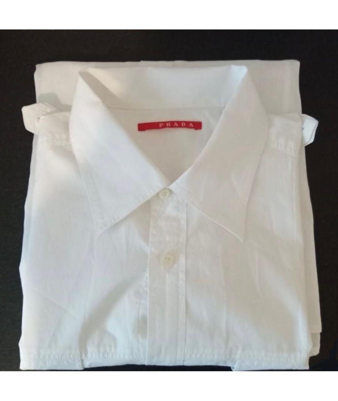 PRADA Белая хлопковая кэжуал рубашка, фото 2
