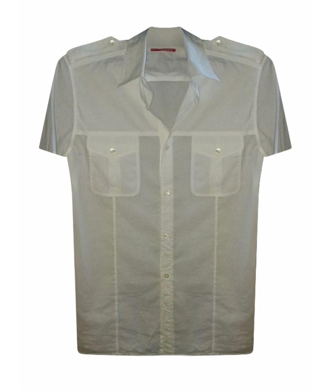 PRADA Белая хлопковая кэжуал рубашка, фото 1