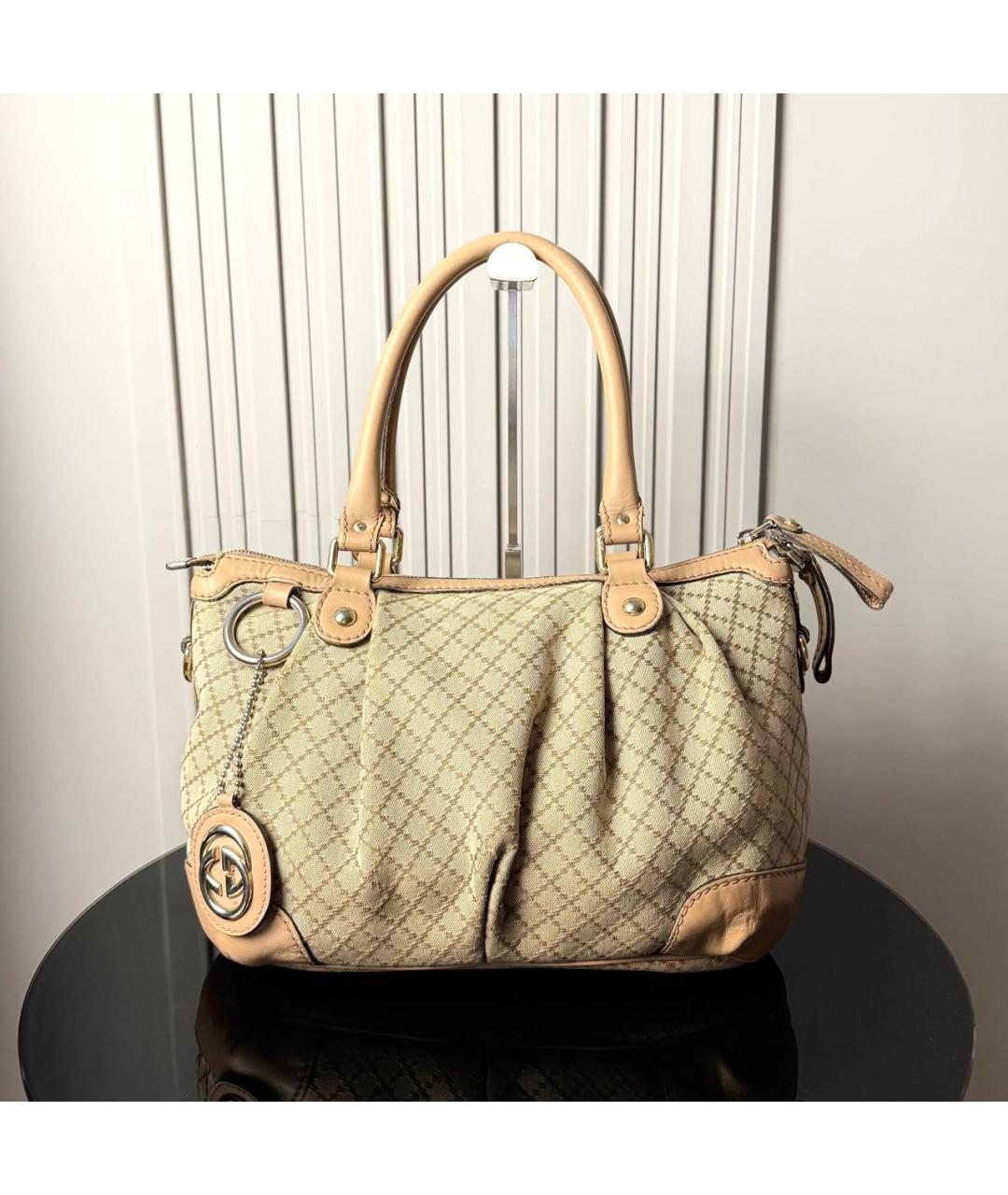 GUCCI Тканевая сумка тоут, фото 9