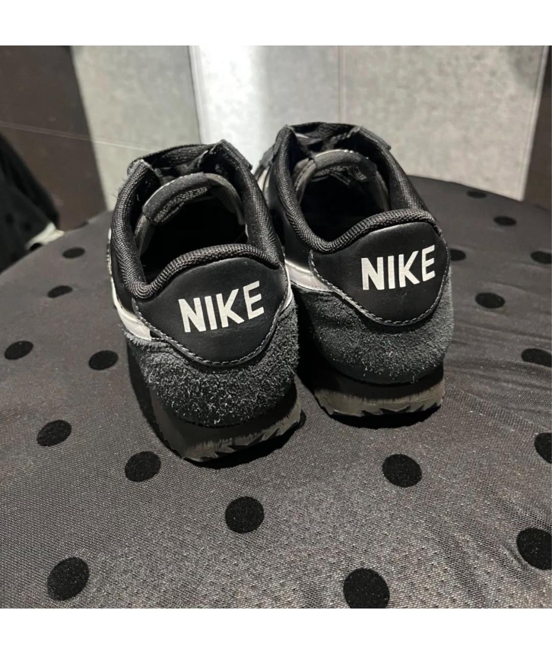 NIKE Черные кожаные кроссовки, фото 7