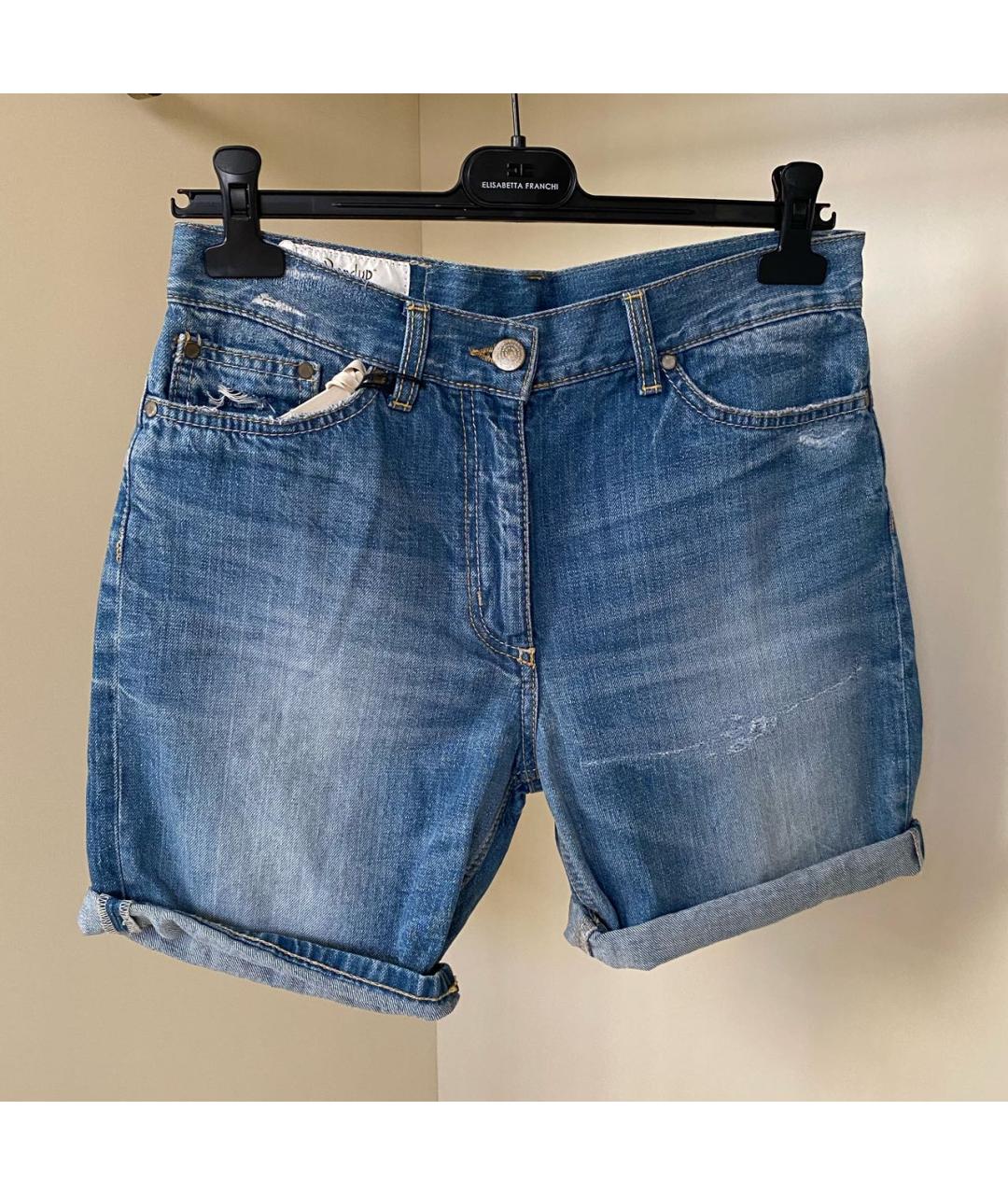 DONDUP Синие хлопковые шорты, фото 5