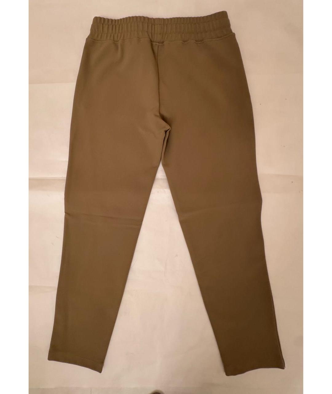 BURBERRY Бежевые полиамидовые брюки узкие, фото 4