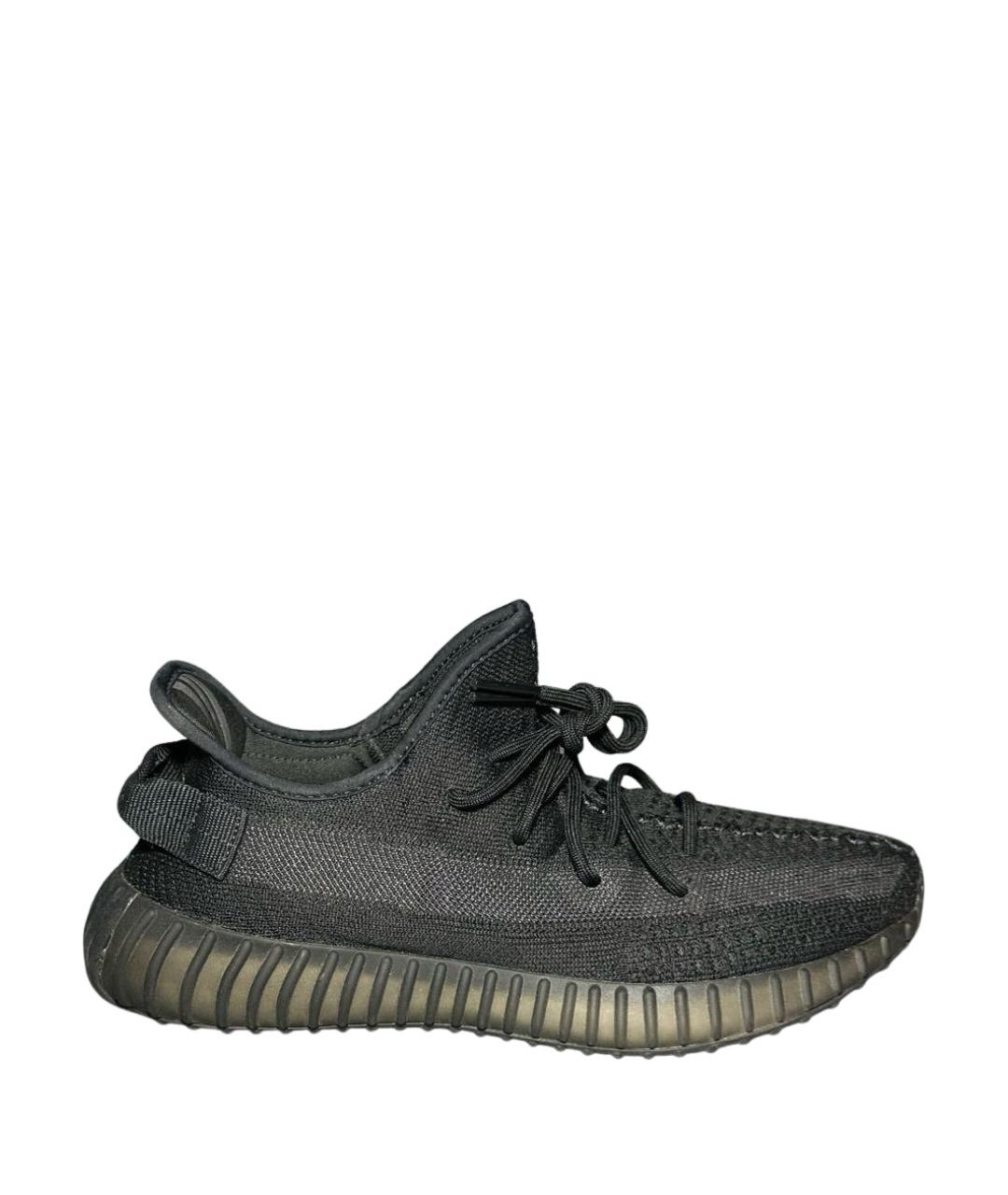 ADIDAS YEEZY Черные синтетические низкие кроссовки / кеды, фото 1