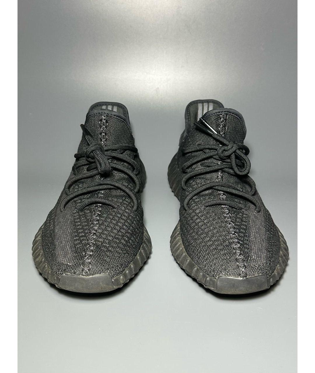 ADIDAS YEEZY Черные синтетические низкие кроссовки / кеды, фото 2