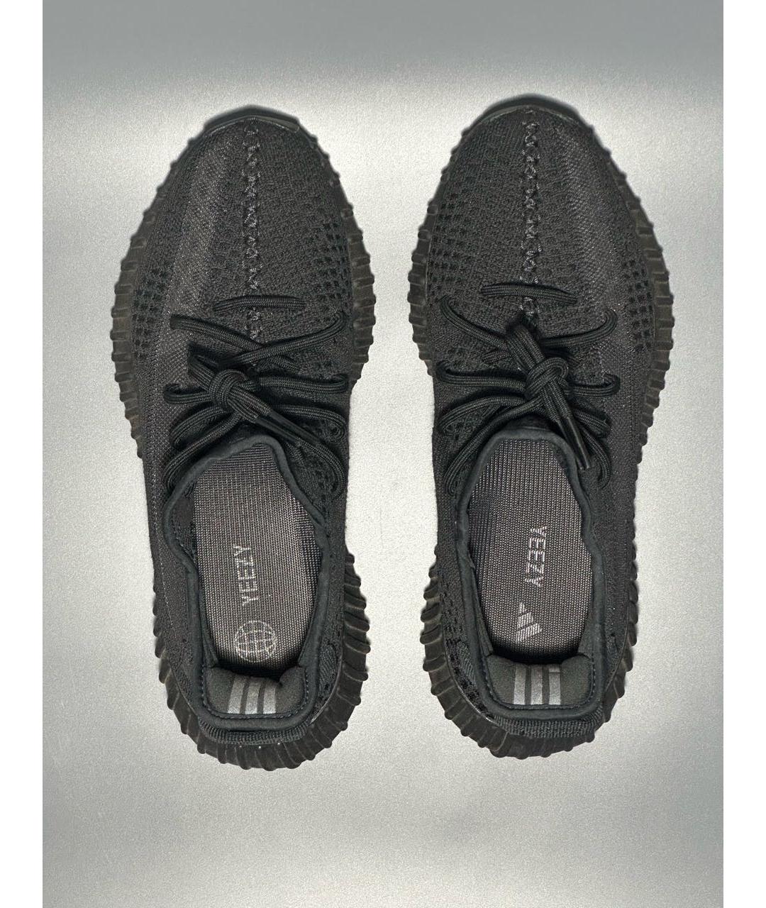 ADIDAS YEEZY Черные синтетические низкие кроссовки / кеды, фото 3
