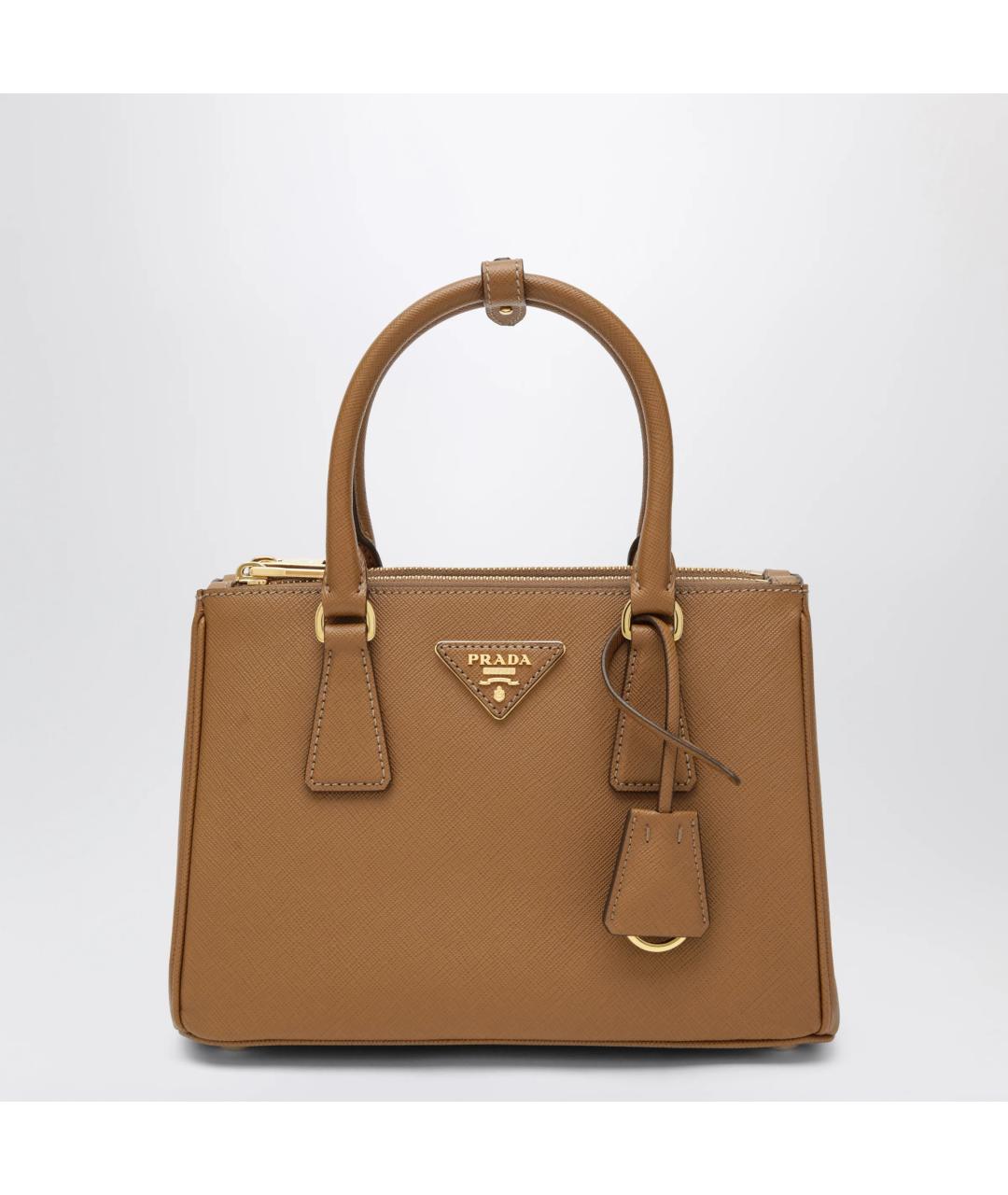 PRADA Коричневая кожаная сумка тоут, фото 3