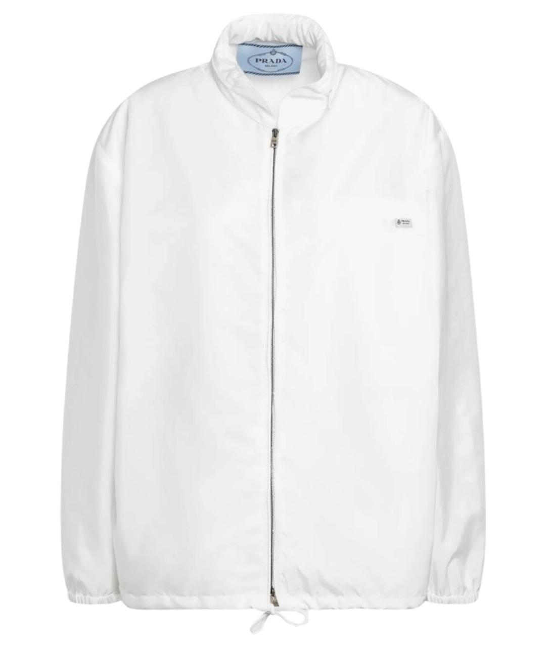 PRADA Белая полиамидовая куртка, фото 1