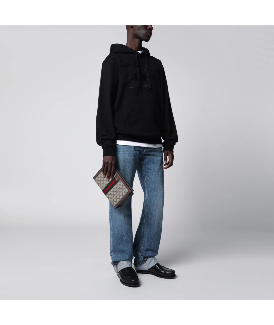 GUCCI Бежевая барсетка, фото 2