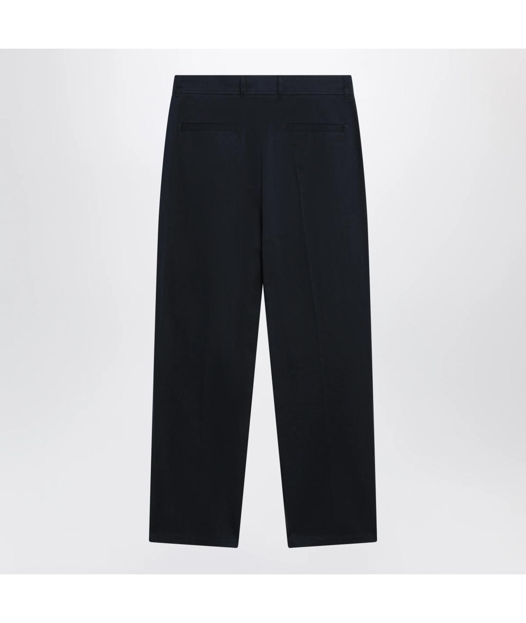 VALENTINO Синие хлопковые повседневные брюки, фото 2