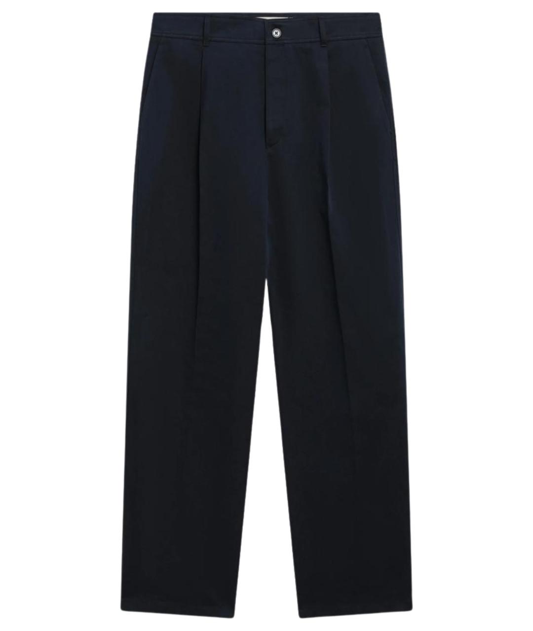 VALENTINO Синие хлопковые повседневные брюки, фото 1