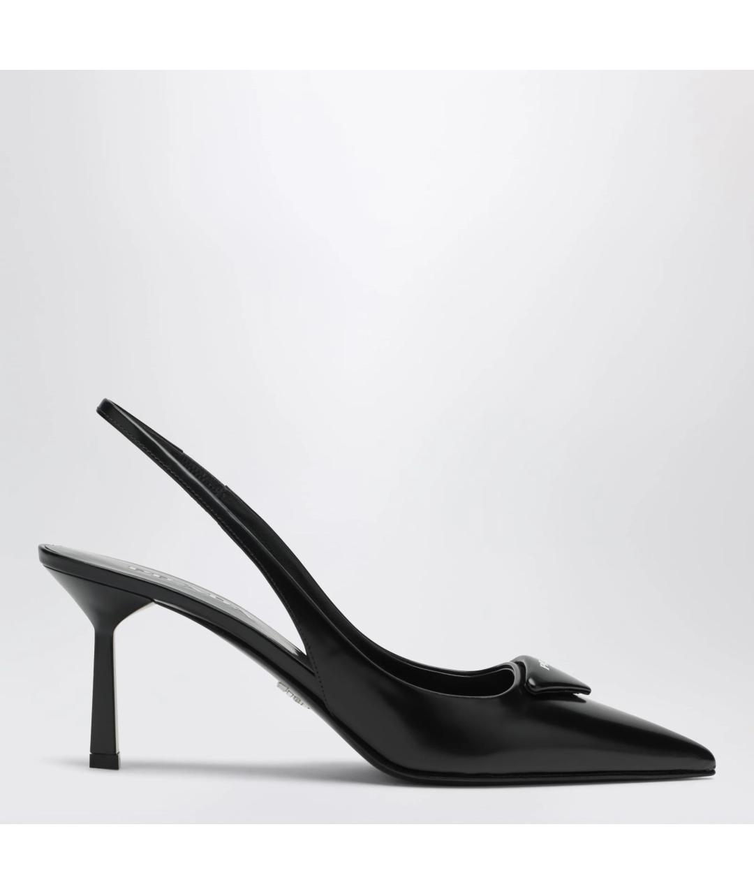 PRADA Черные кожаные туфли, фото 3