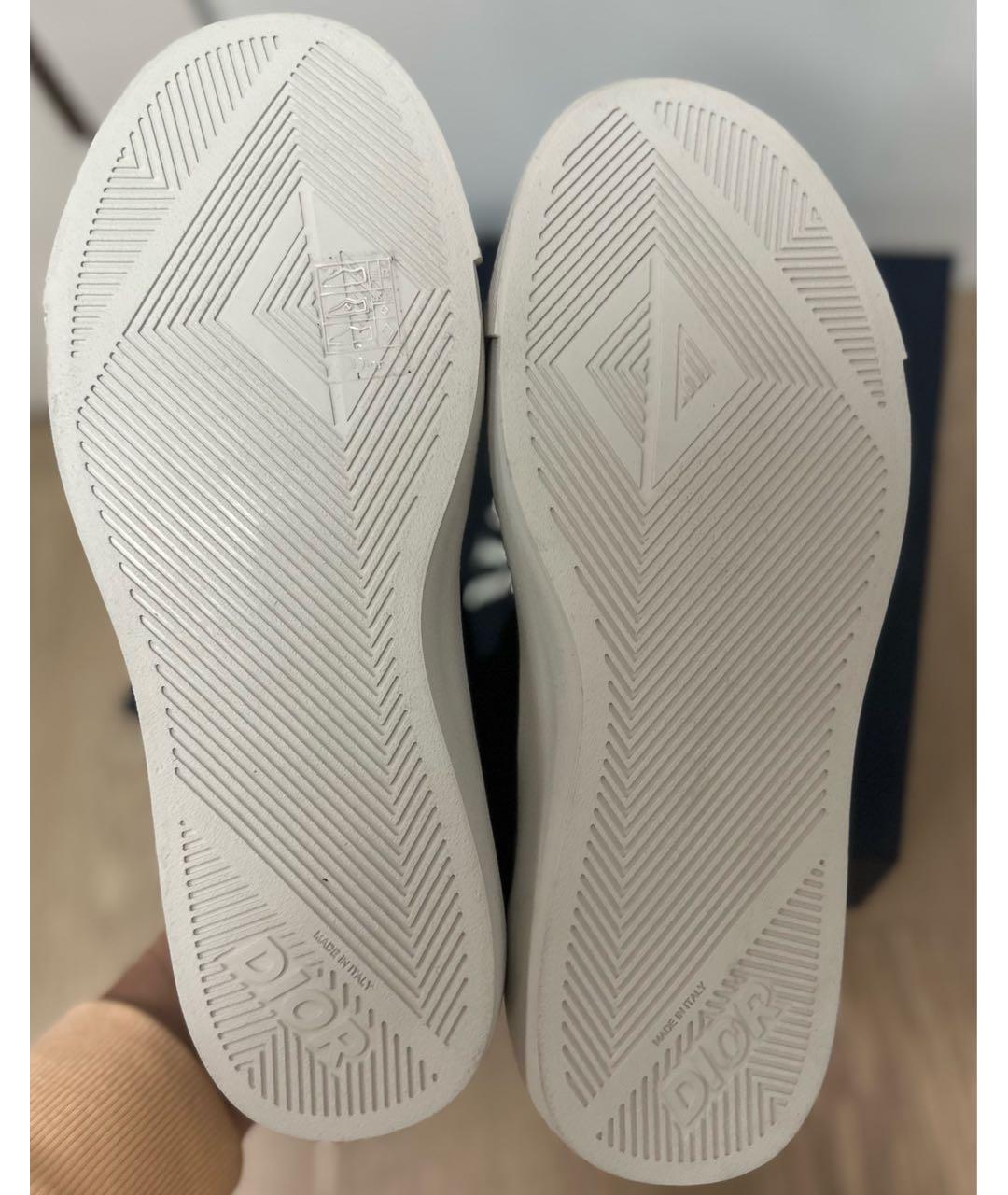 CHRISTIAN DIOR Черные кожаные низкие кроссовки / кеды, фото 5