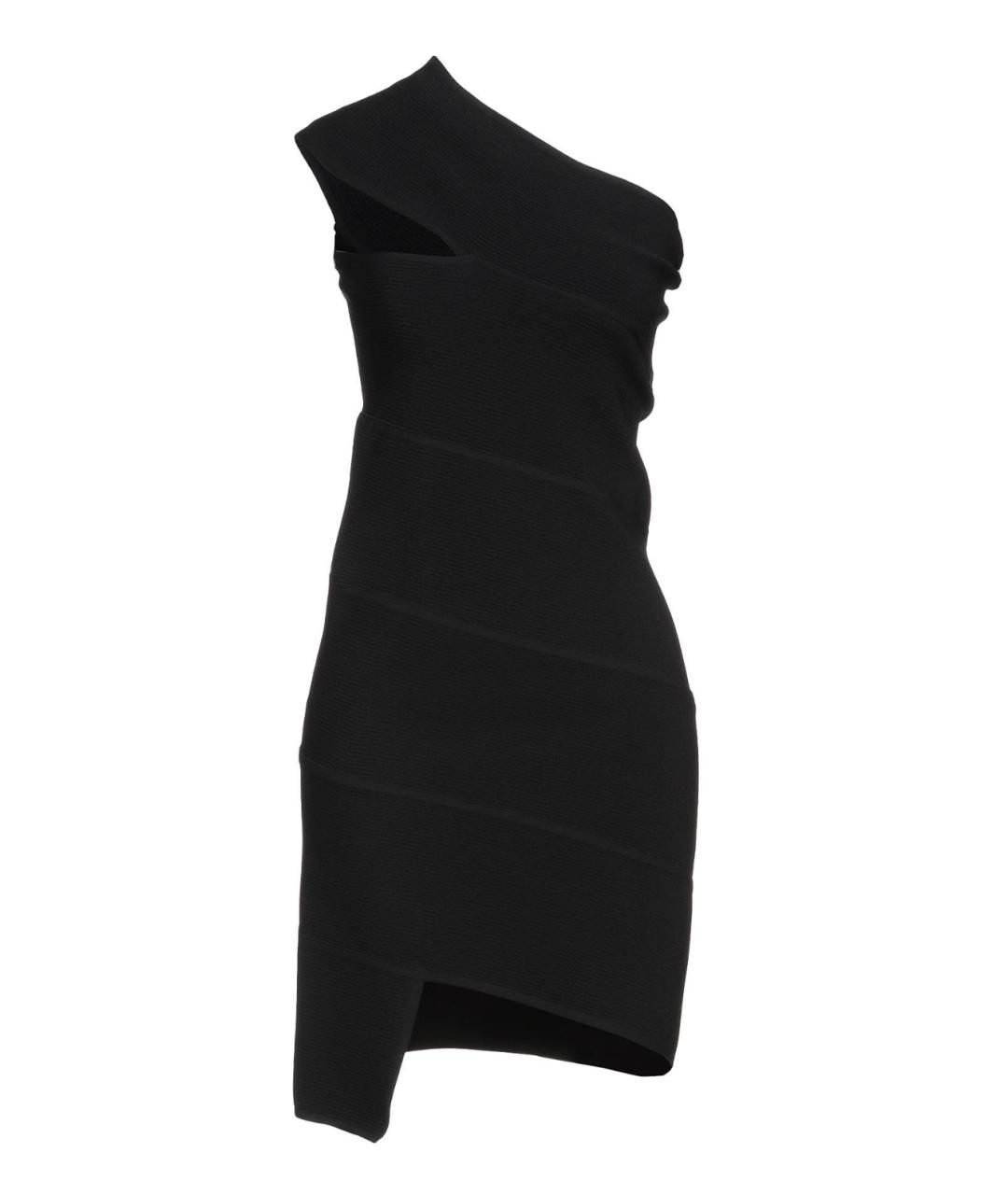 BOTTEGA VENETA Черное вискозное коктейльное платье, фото 1