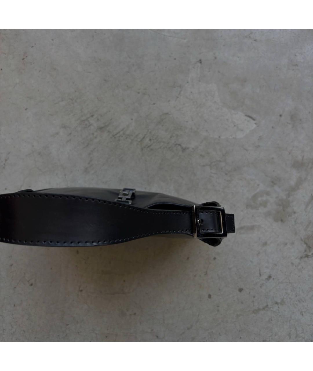 GUCCI Черная кожаная сумка тоут, фото 7