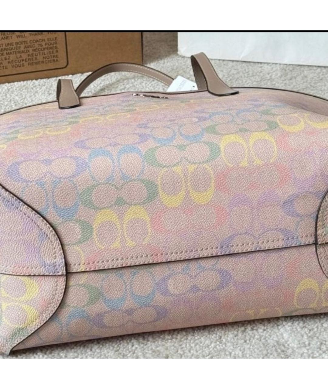 COACH Бежевая сумка тоут, фото 6