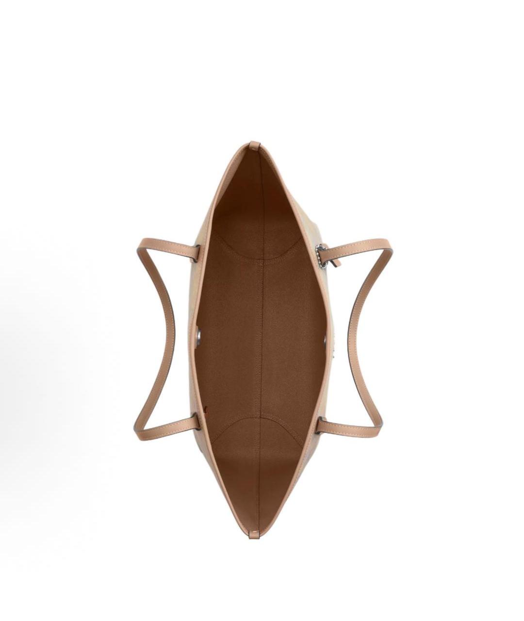 COACH Бежевая сумка тоут, фото 3