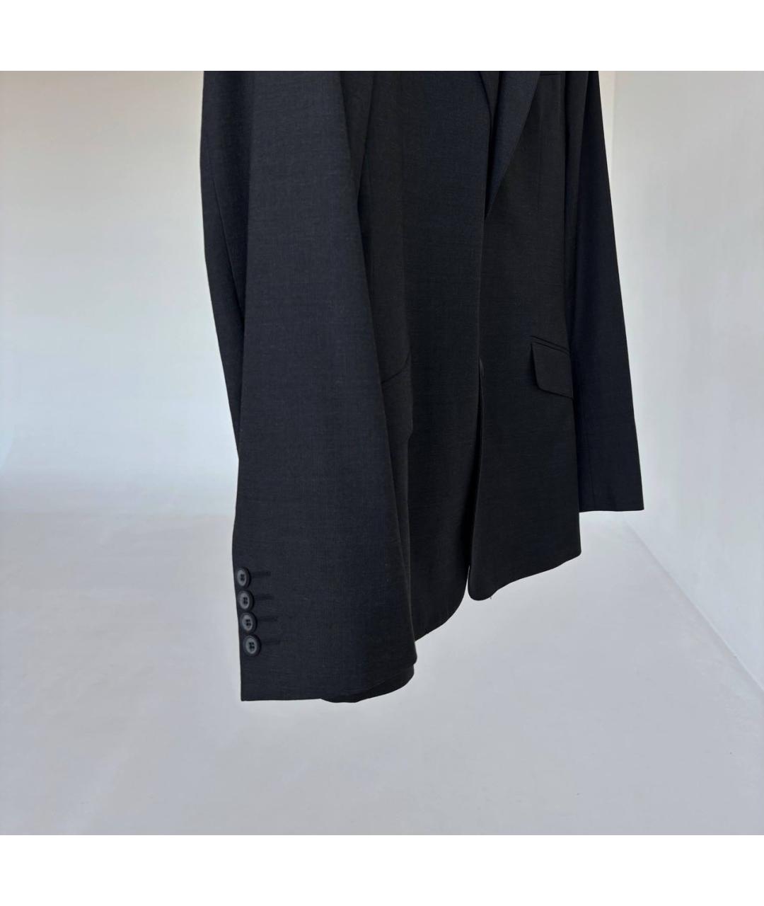 DOLCE&GABBANA Антрацитовый полиэстеровый жакет/пиджак, фото 4