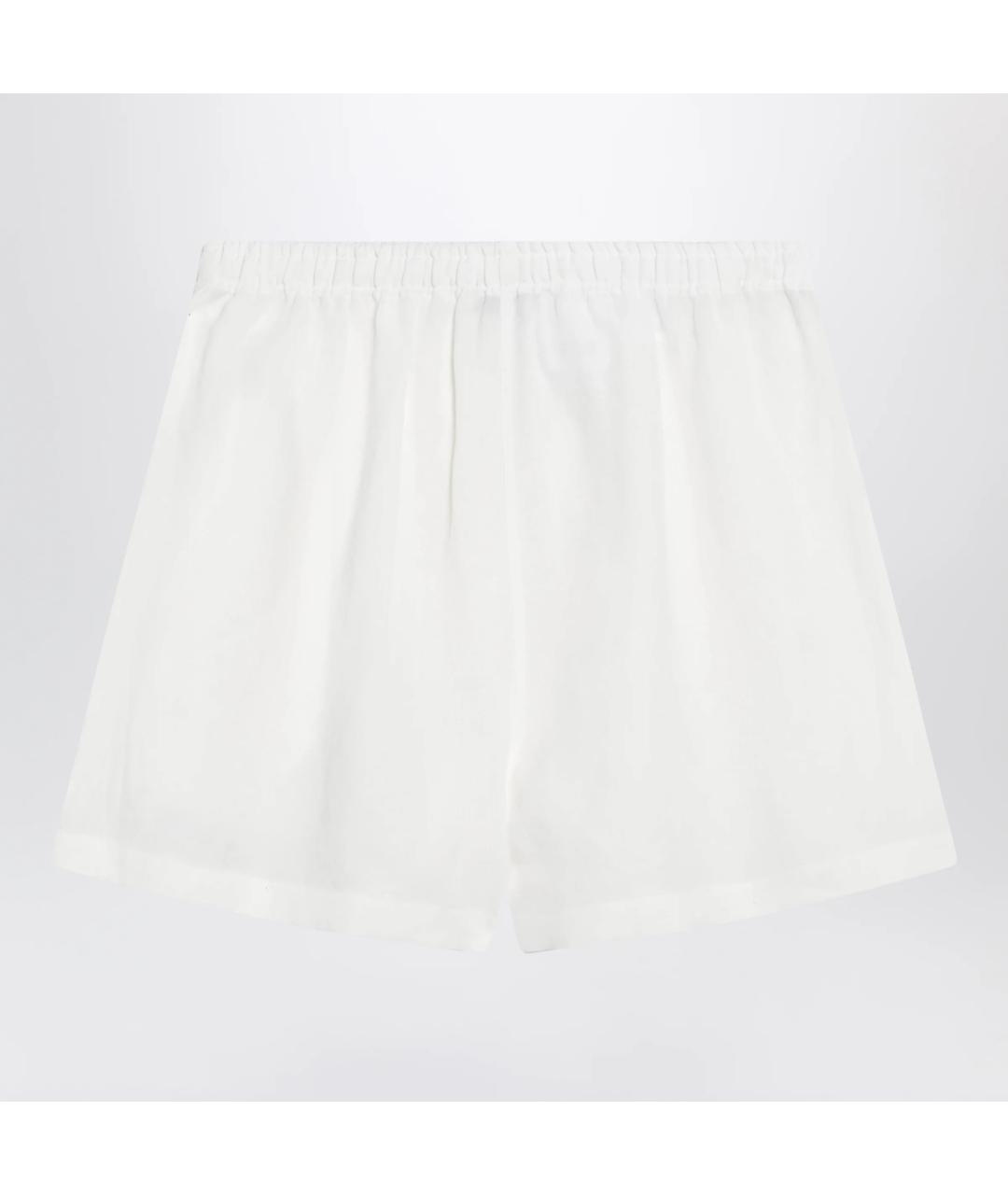 PRADA Белые льняные шорты, фото 2