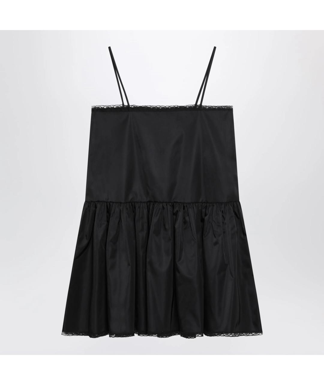 PRADA Черное полиамидовое повседневное платье, фото 2