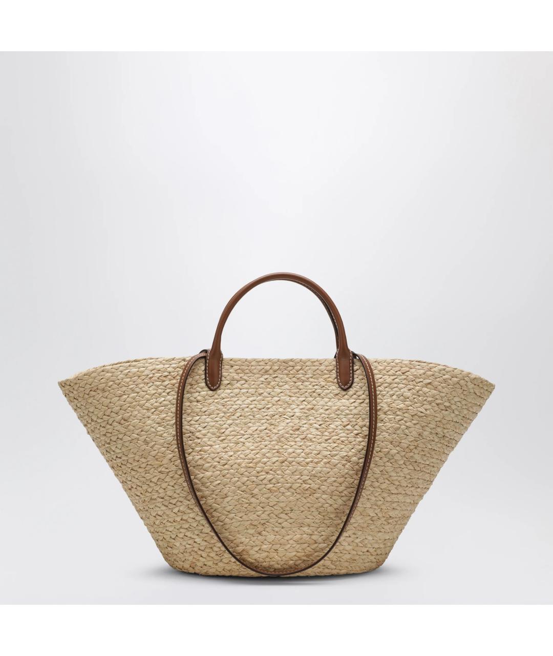 PRADA Бежевая пелетеная сумка тоут, фото 2