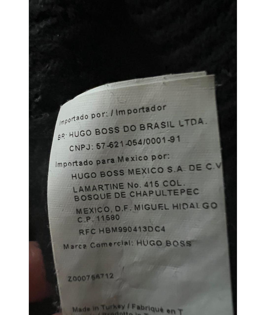 HUGO BOSS Черный шерстяной жилет, фото 6