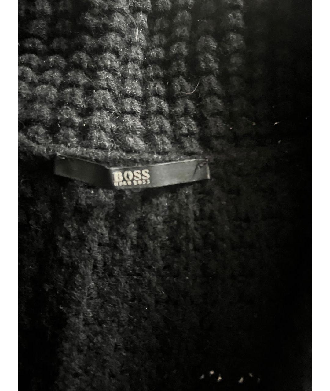 HUGO BOSS Черный шерстяной жилет, фото 3