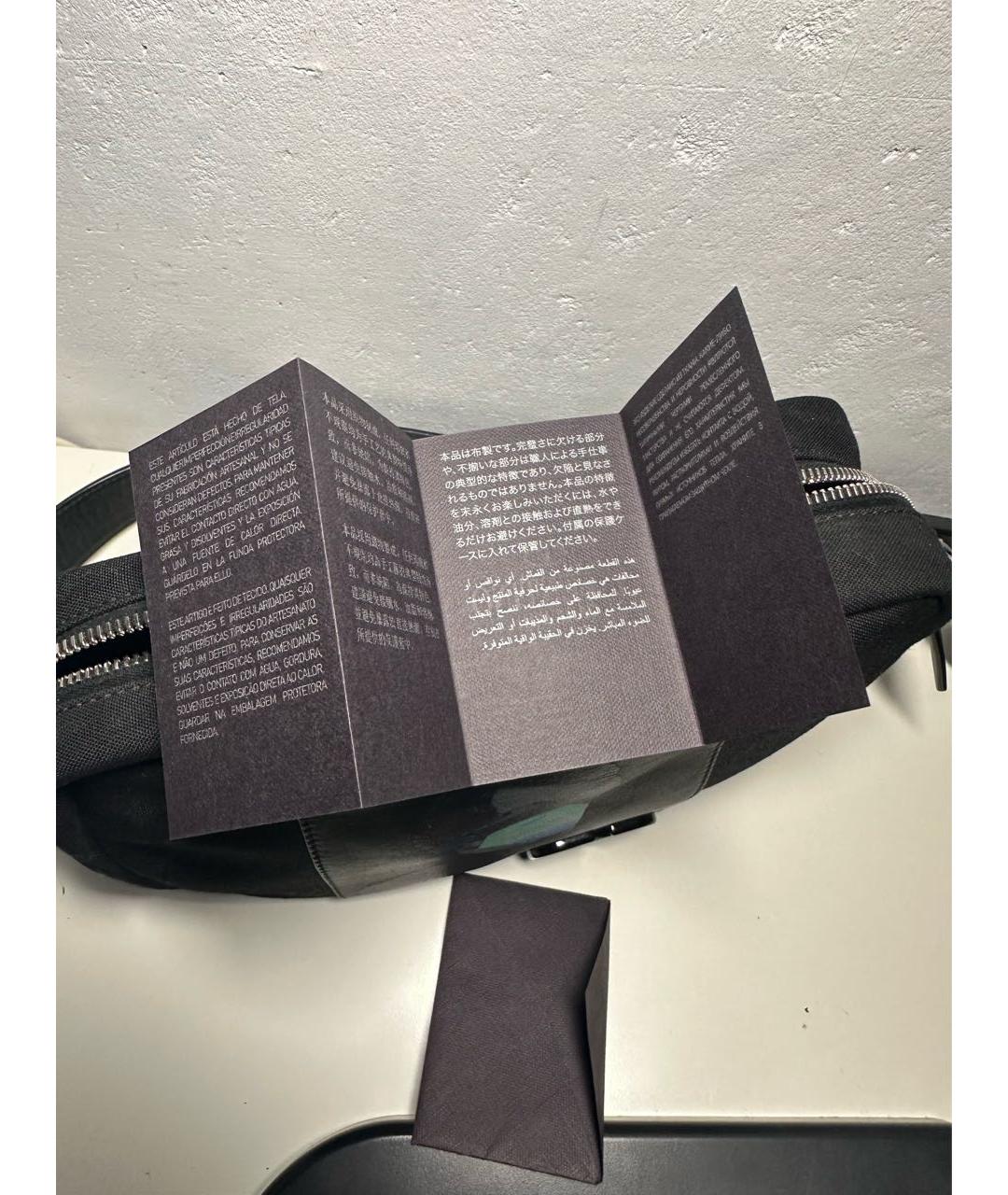 VALENTINO Черная синтетическая сумка на плечо, фото 8