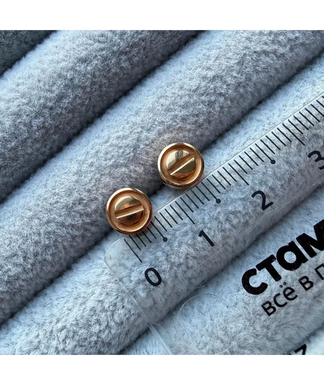 CARTIER Золотые серьги из розового золота, фото 6