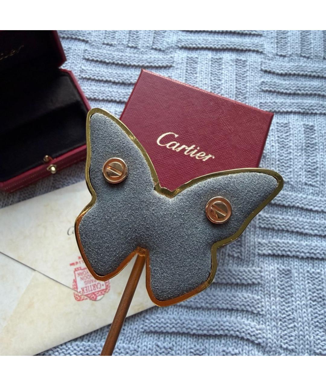 CARTIER Золотые серьги из розового золота, фото 7