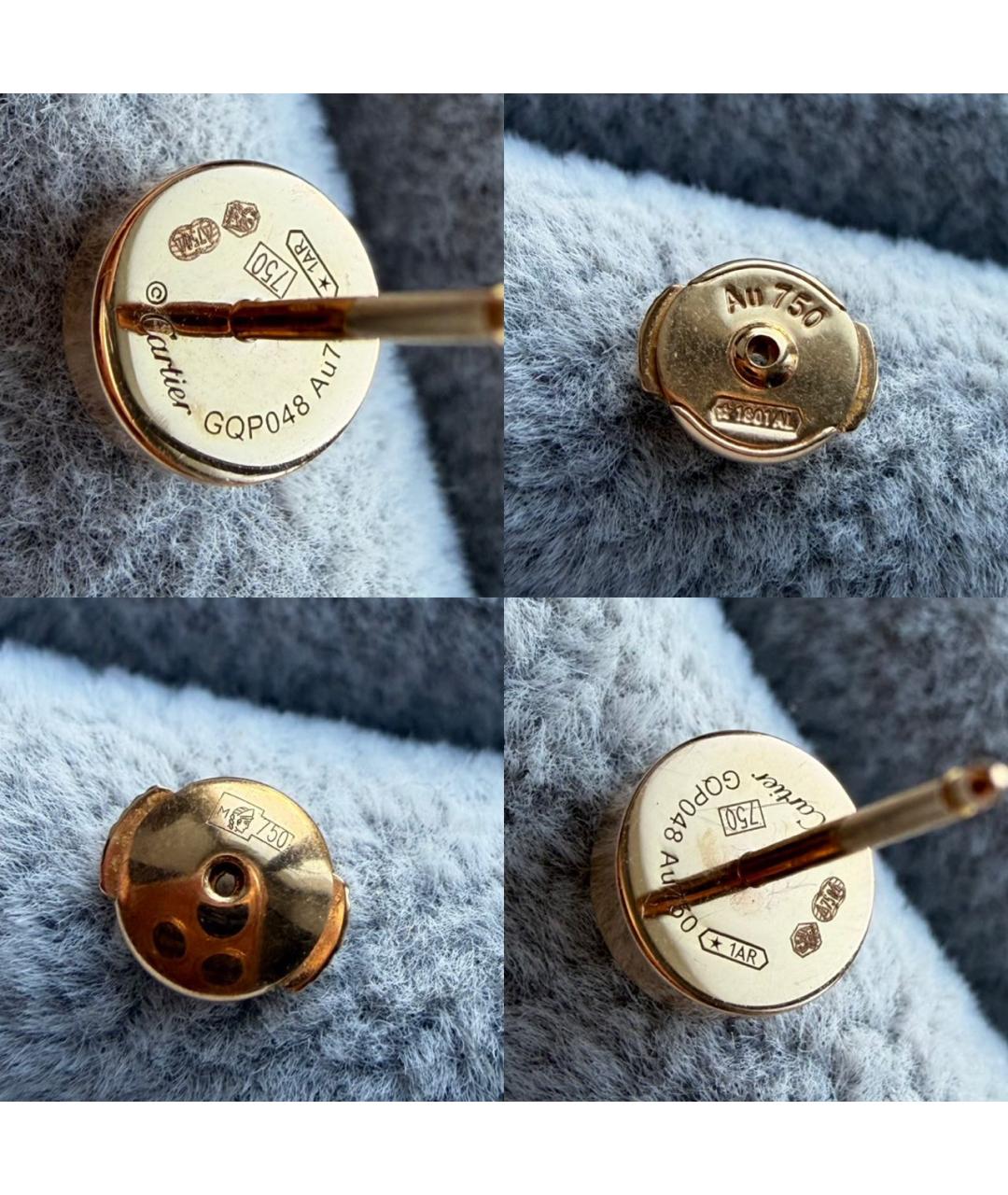 CARTIER Золотые серьги из розового золота, фото 5