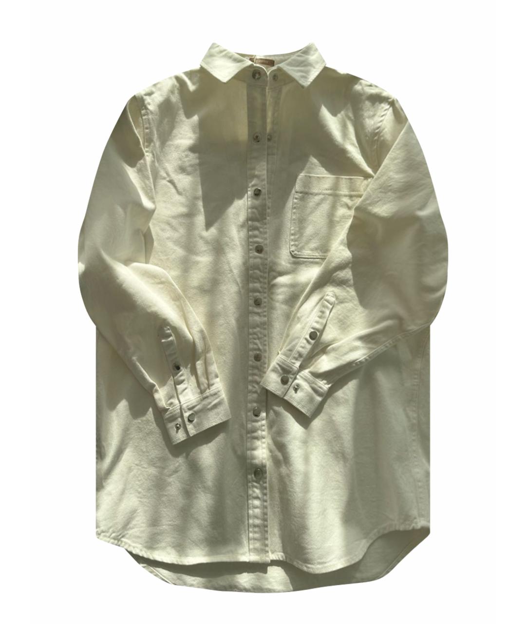 12 STOREEZ Белое хлопковое повседневное платье, фото 1