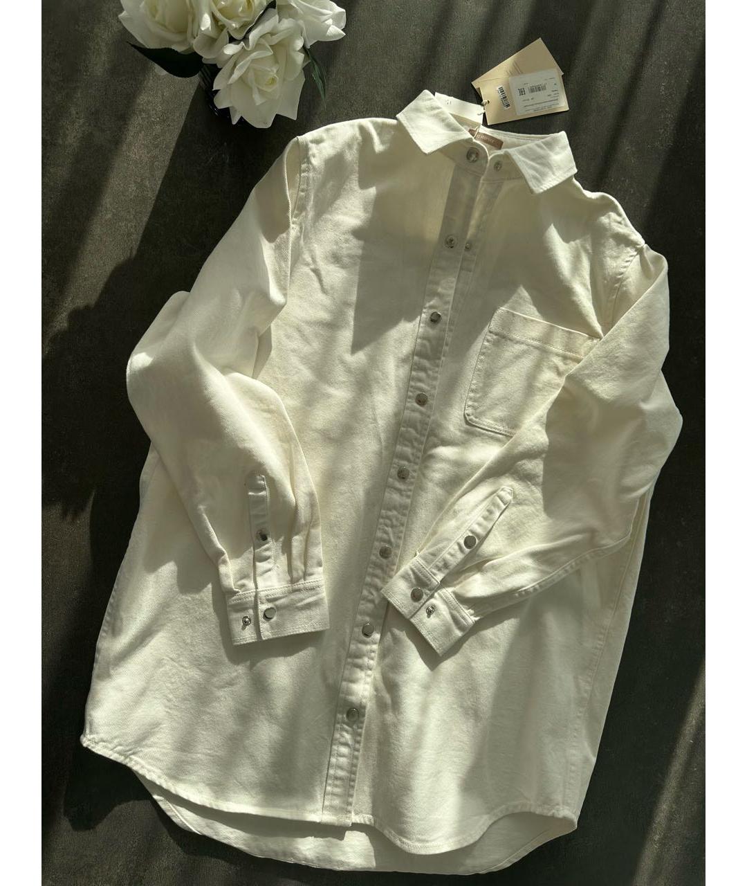 12 STOREEZ Белое хлопковое повседневное платье, фото 8