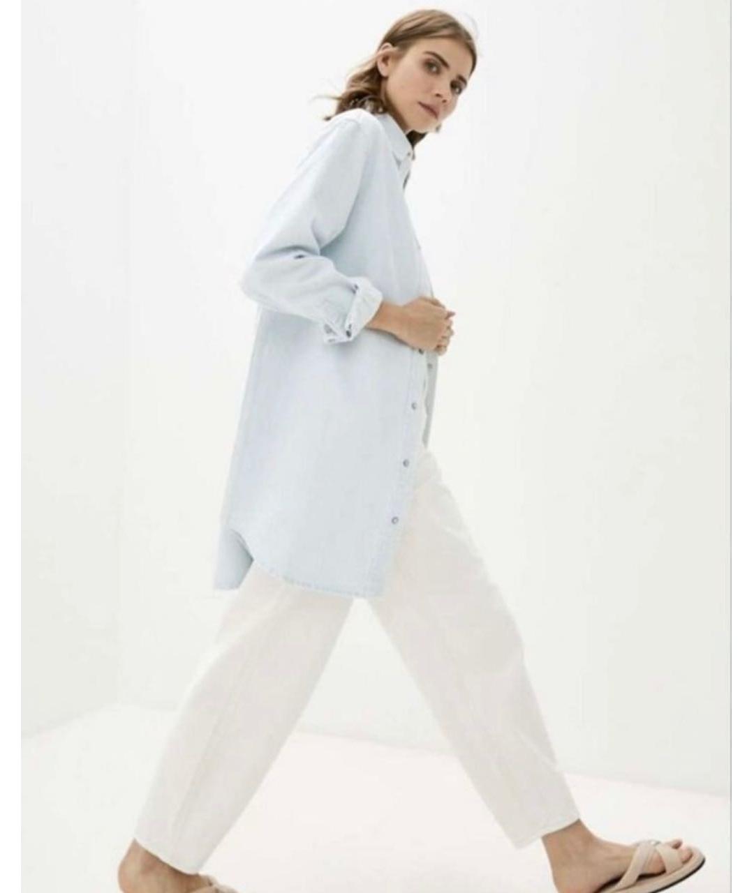 12 STOREEZ Белое хлопковое повседневное платье, фото 5