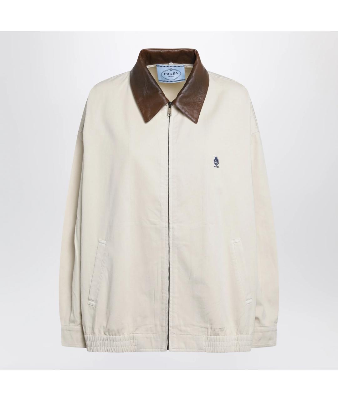PRADA Бежевая хлопковая куртка, фото 3