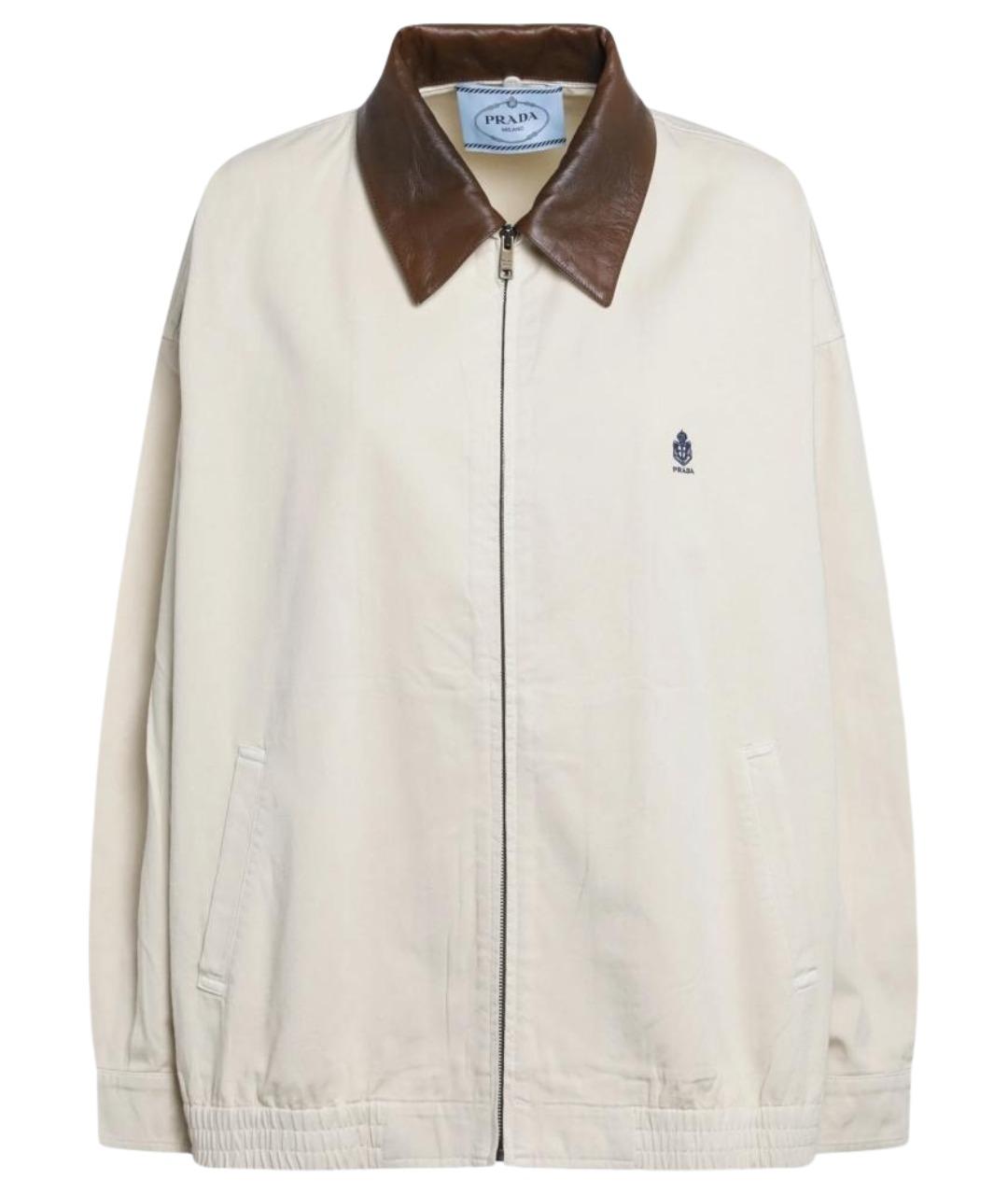 PRADA Бежевая хлопковая куртка, фото 1