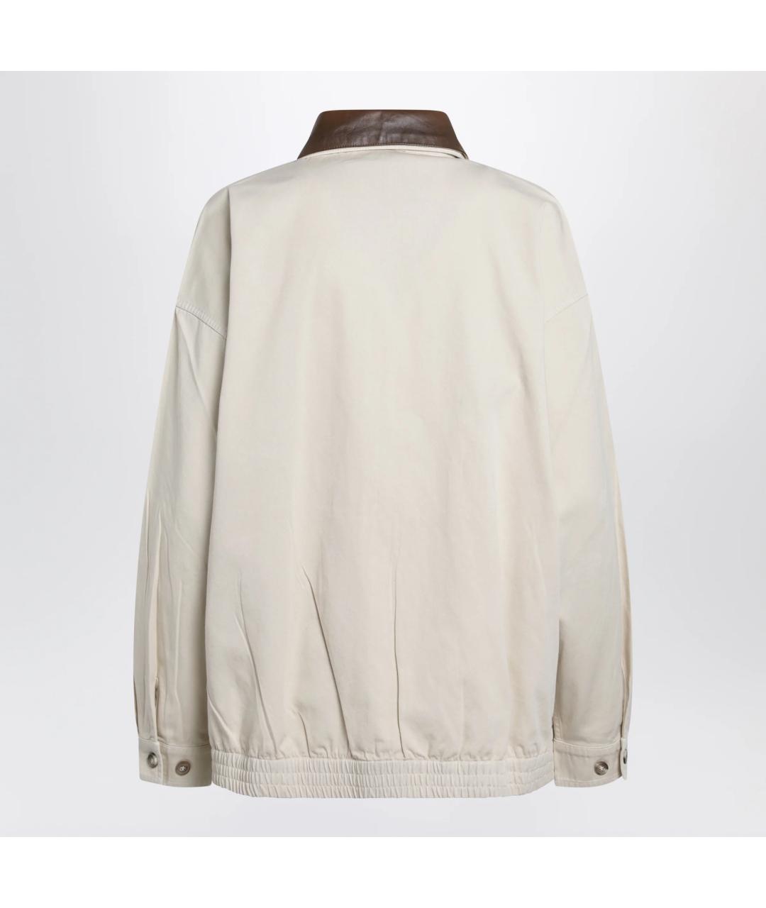 PRADA Бежевая хлопковая куртка, фото 2
