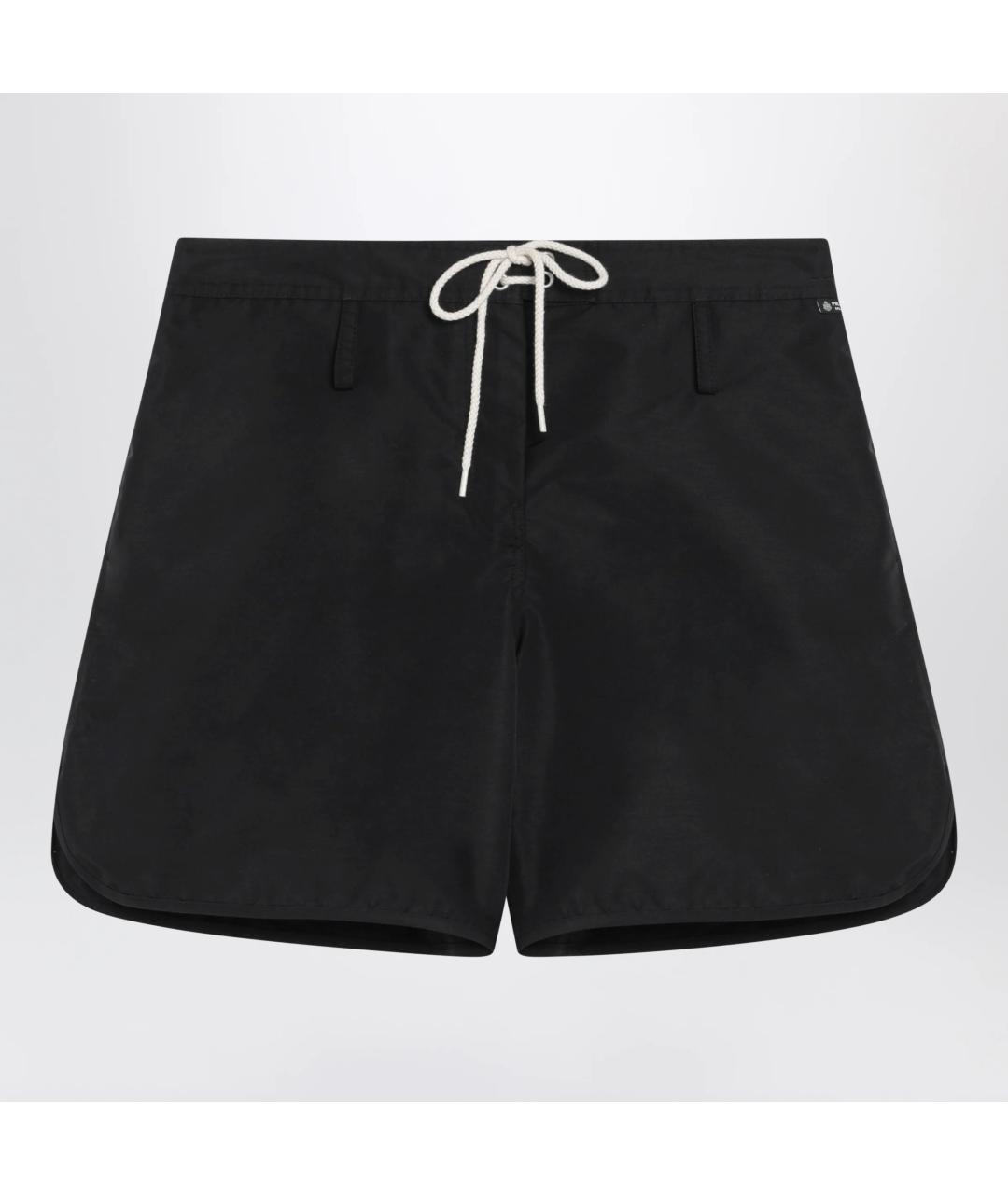 PRADA Черные полиамидовые шорты, фото 3