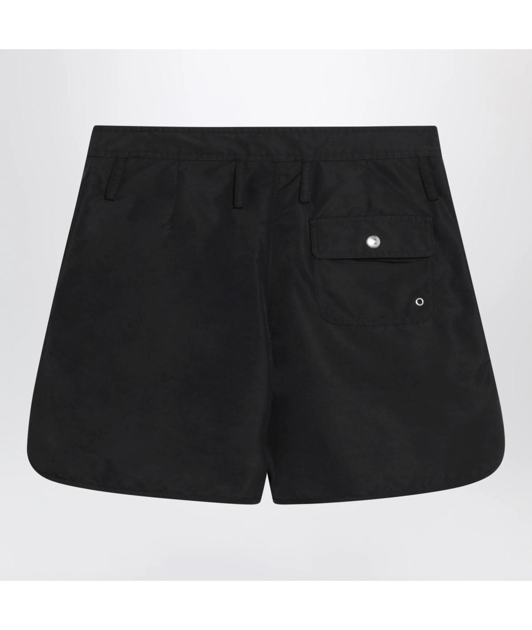 PRADA Черные полиамидовые шорты, фото 2