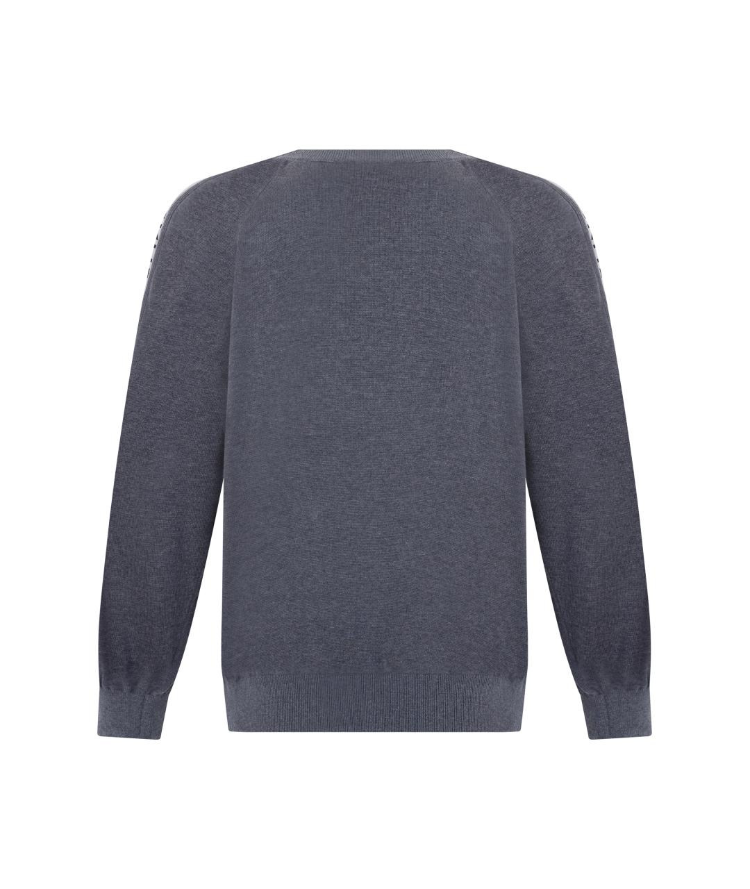 CELINE Серый хлопковый джемпер / свитер, фото 2