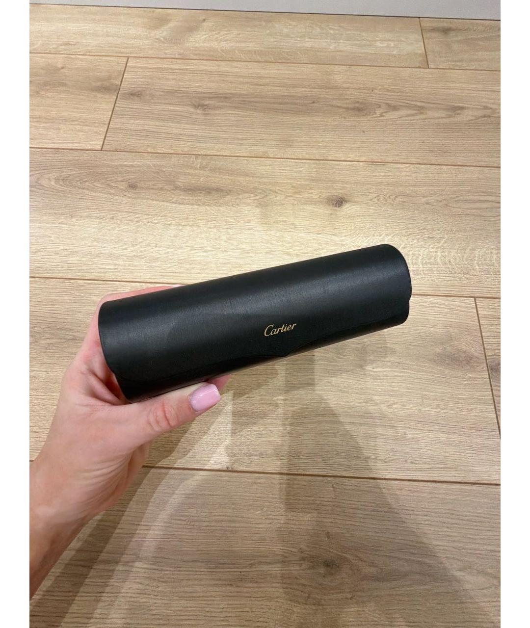 CARTIER Коралловые металлические солнцезащитные очки, фото 4