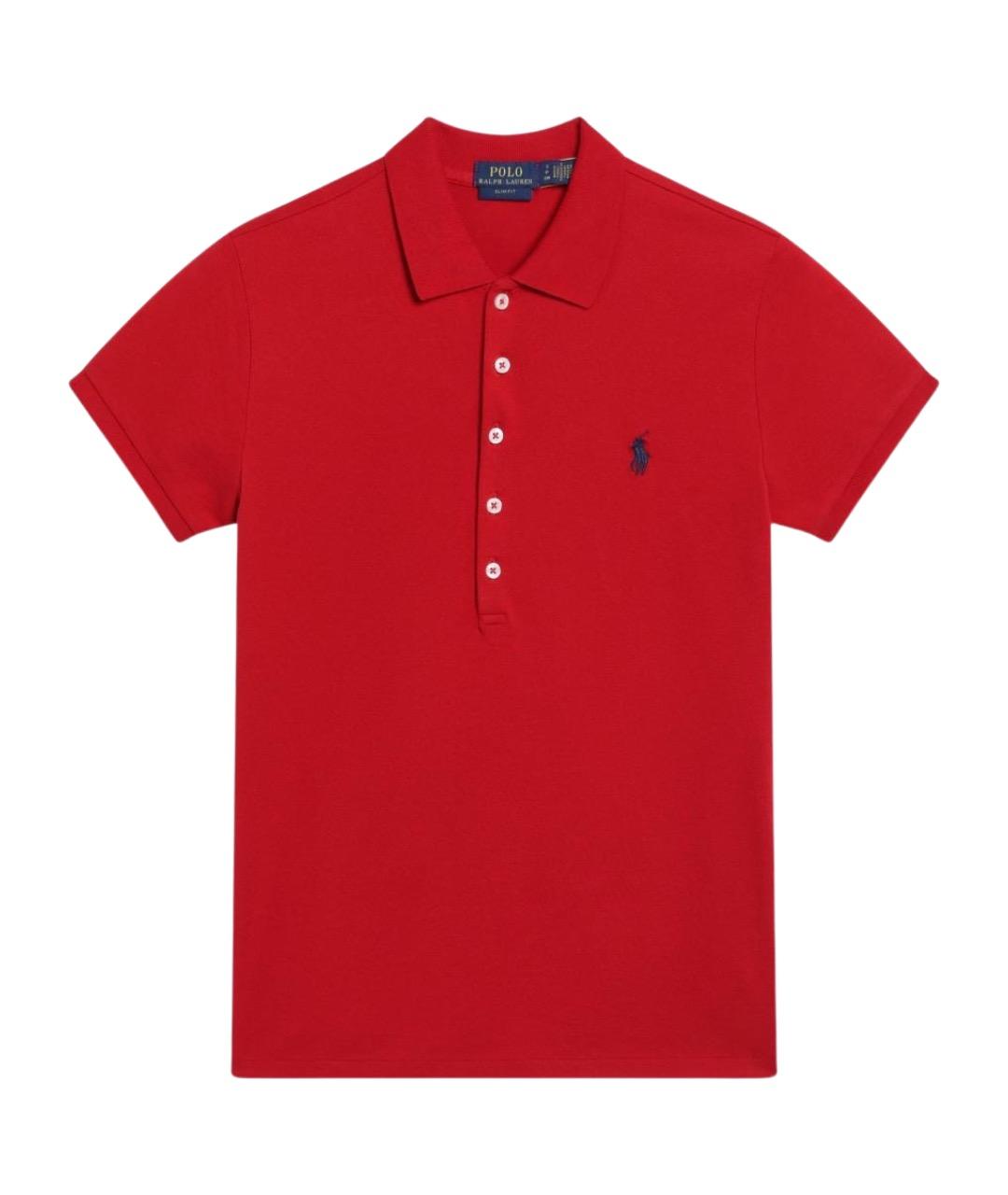 POLO RALPH LAUREN Красная хлопковая футболка, фото 1