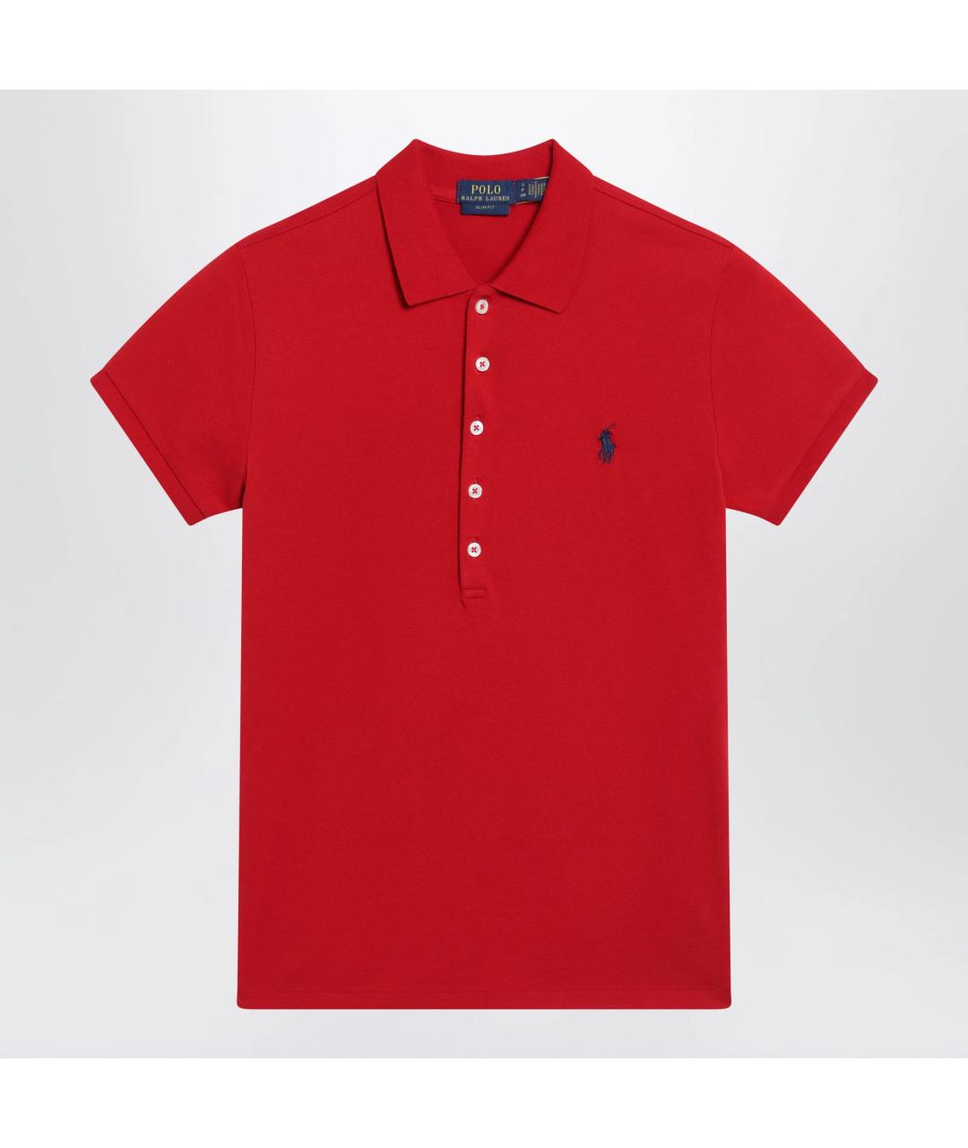 POLO RALPH LAUREN Красная хлопковая футболка, фото 3
