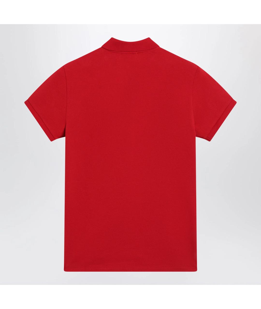 POLO RALPH LAUREN Красная хлопковая футболка, фото 2