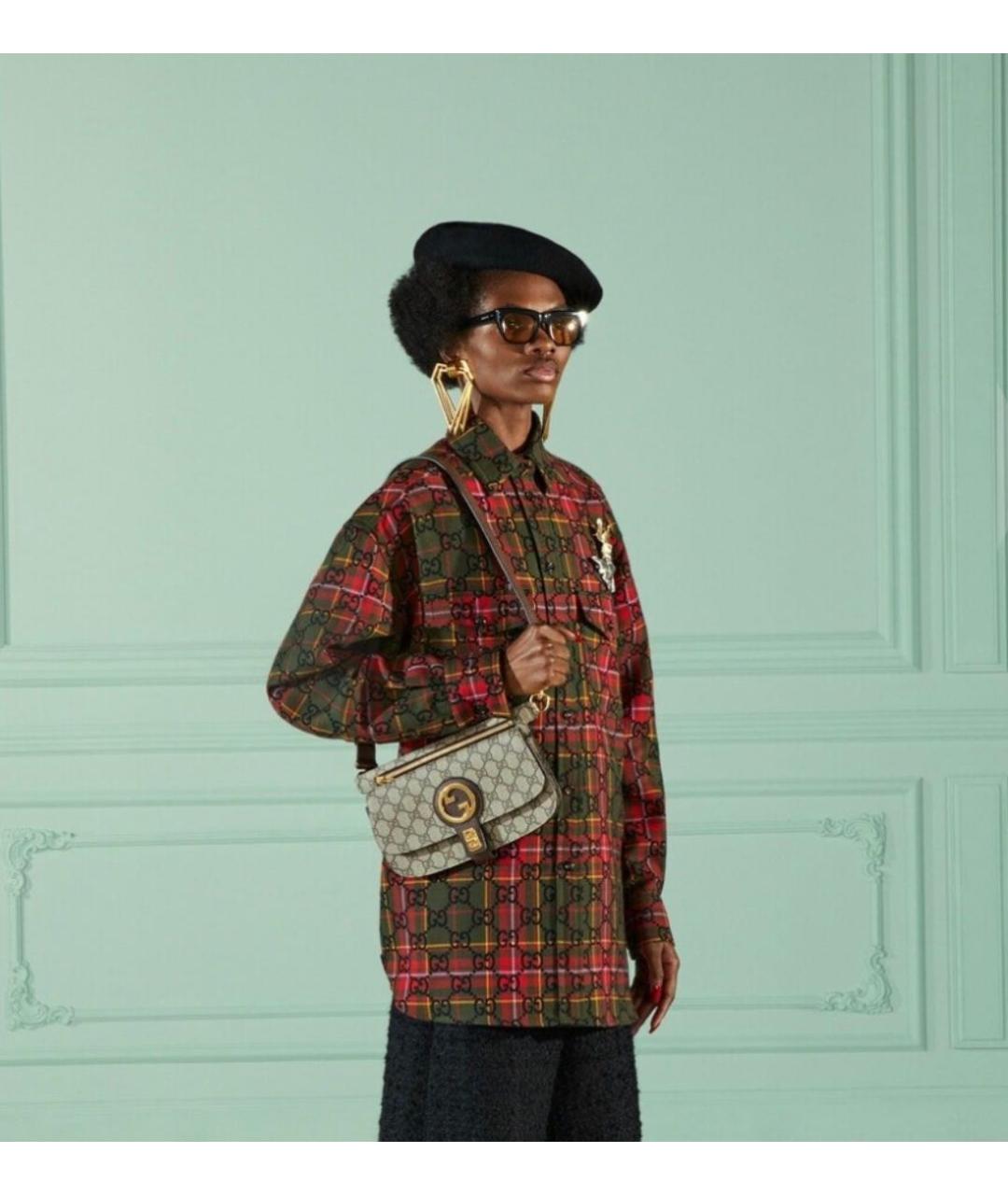 GUCCI Бежевая кожаная поясная сумка, фото 6