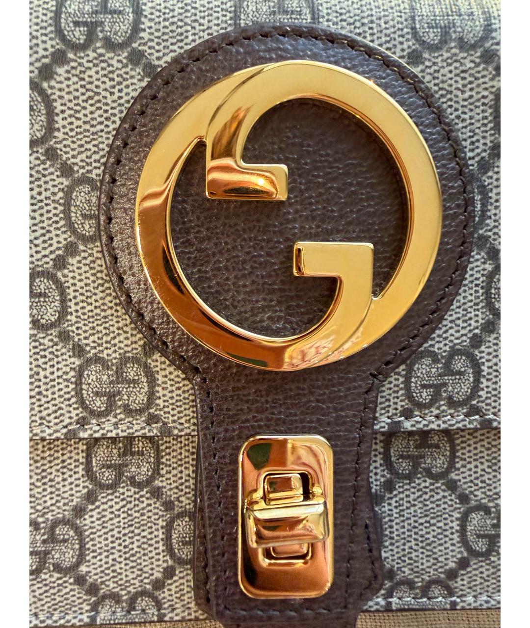 GUCCI Бежевая кожаная поясная сумка, фото 4