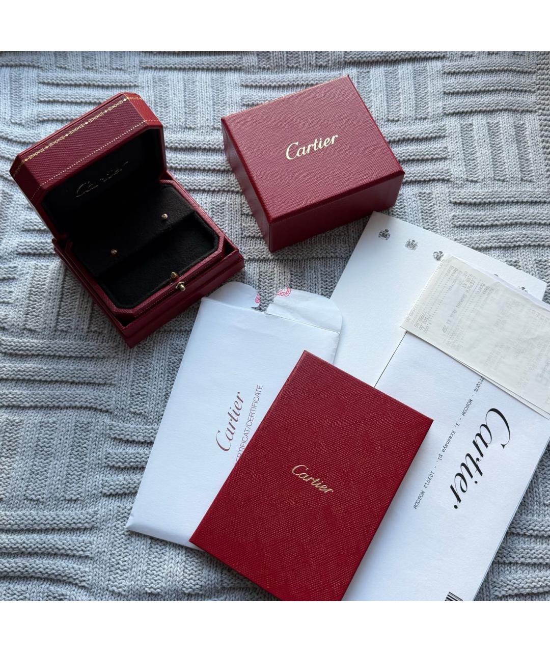 CARTIER Золотые серьги из розового золота, фото 2