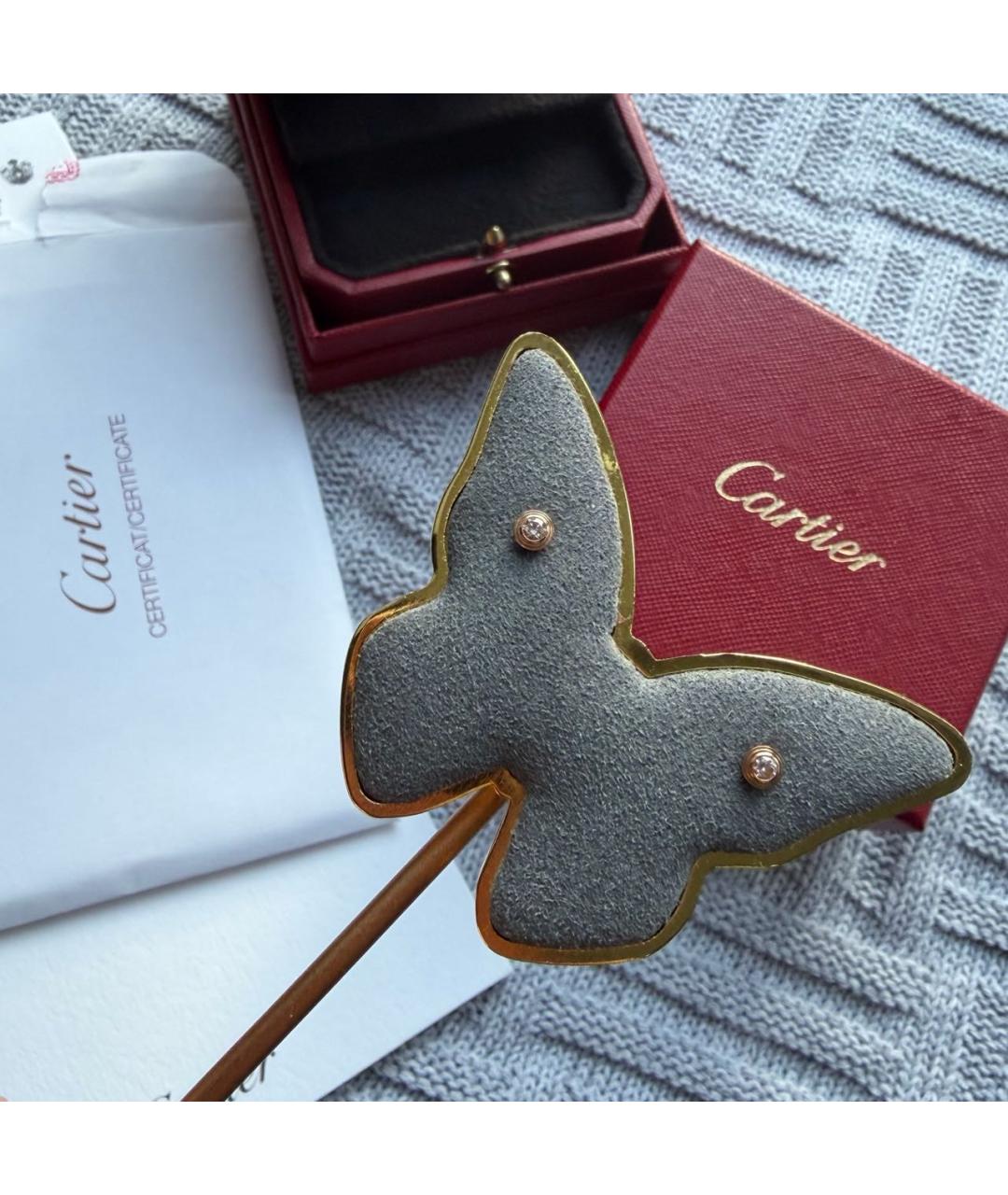 CARTIER Золотые серьги из розового золота, фото 7