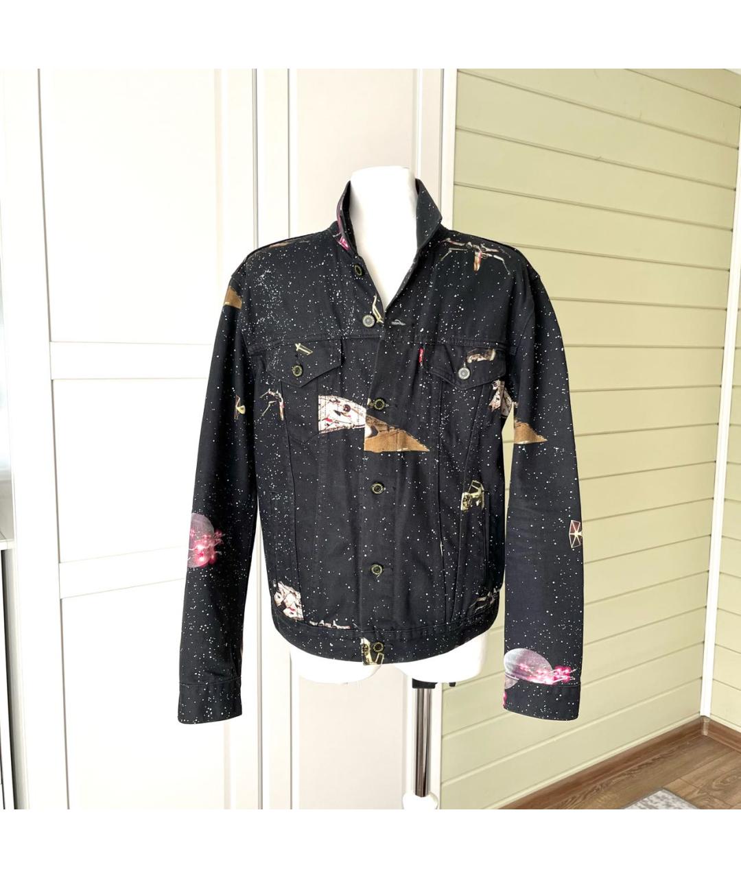 LEVI'S Черная деним куртка, фото 9