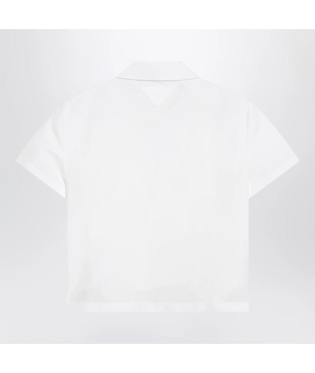 PRADA Белая хлопковая рубашка, фото 2